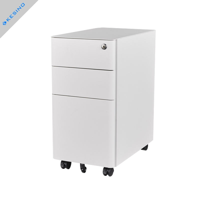 Office Furniture Three Drawer Cabinet with Movable Wheels Cabinet Control Room Console