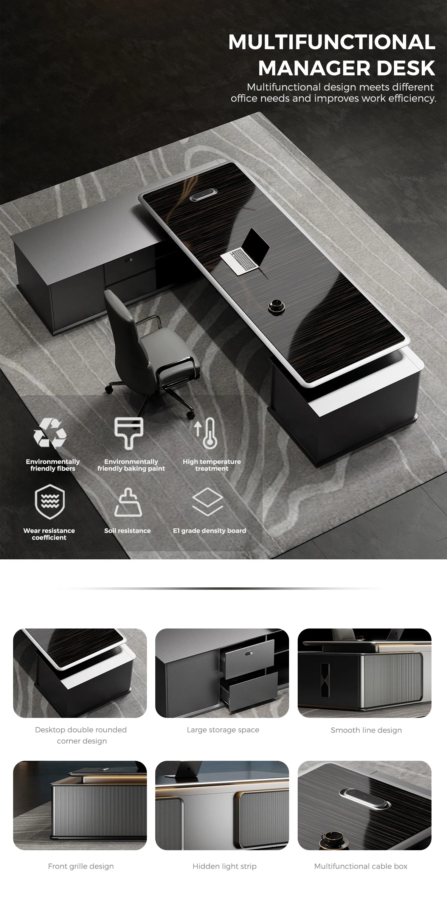 Executive Desk Detail 1