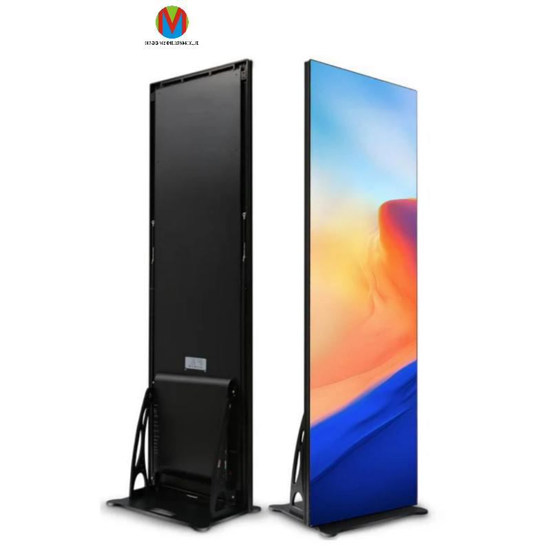 Mzcled Indoor Outdoor Gob Full Color Digital HD Floor Stand 640*1920mm P2.5 P2 P1.86 Pantalla De Poster LED Display Screen for Events