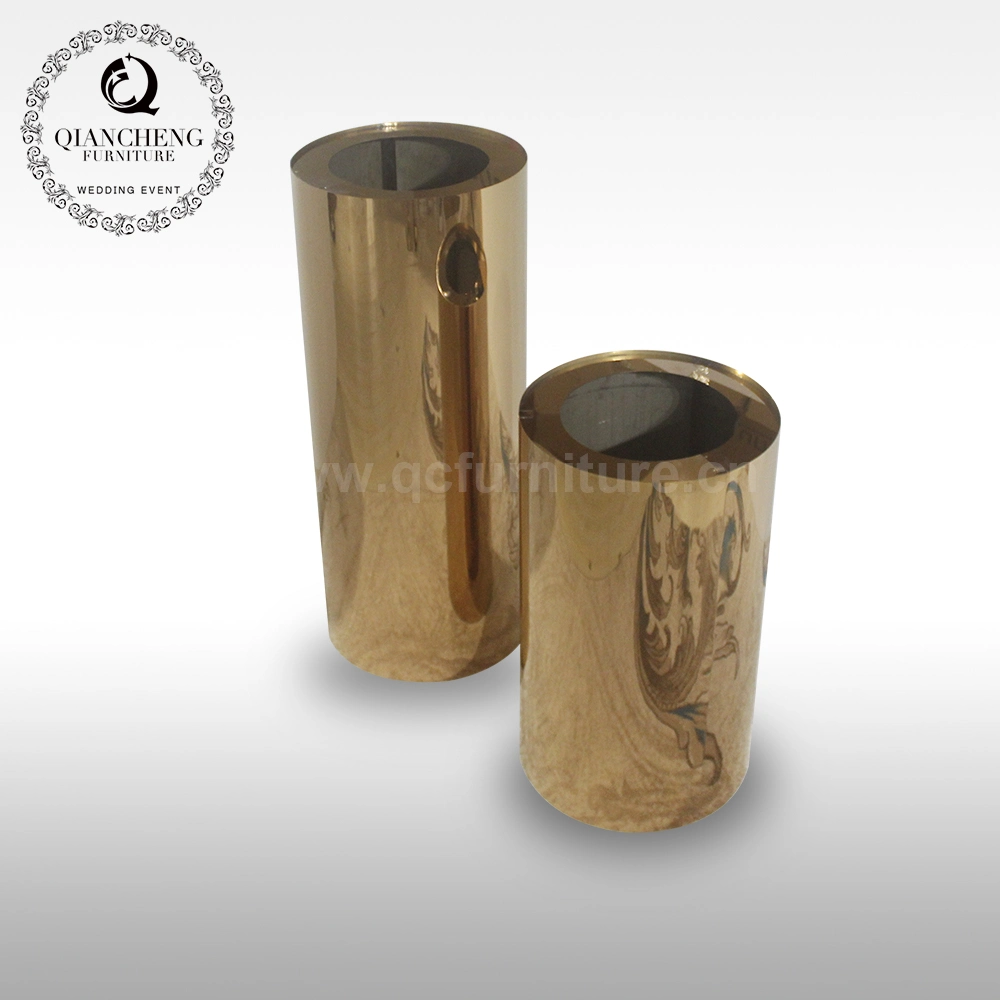 Luxury Style Golden Plant New Design Steel Flower Stand for Wedding Party