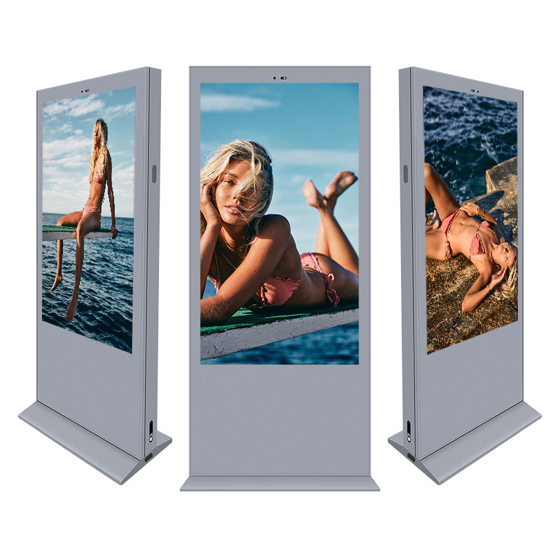 Outdoor 55 65 Inch Outdoor Digital Signage Nano Touch LCD Digital Signage Outdoor Floor Standing Screen