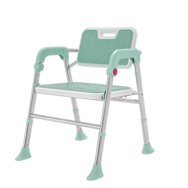Aluminium Foldable Bathroom Furniture Stool Shower Chair with Armrest