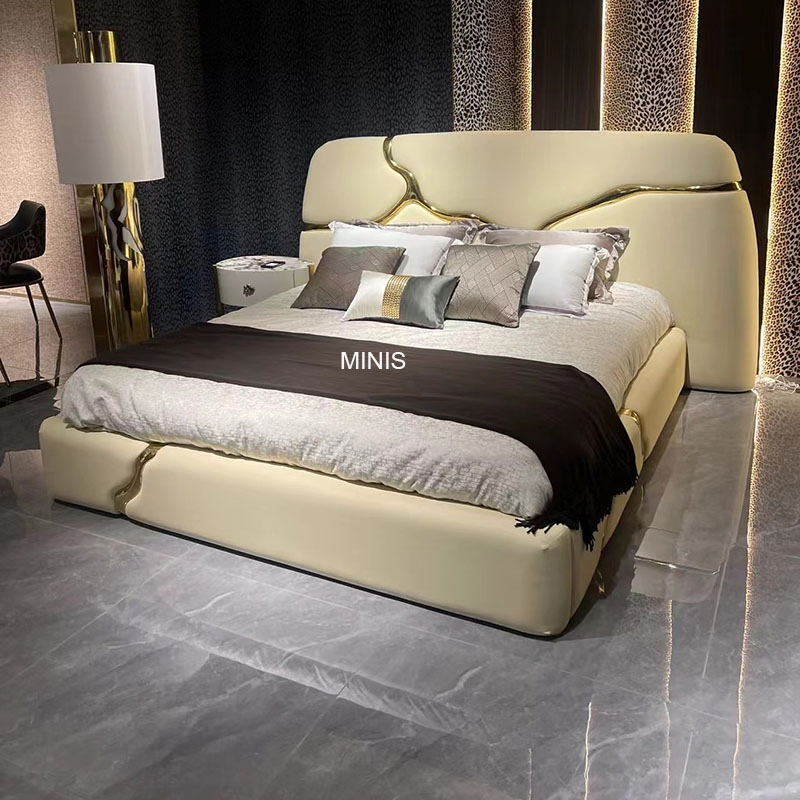 Chinese Dining Room Furniture Beautiful Rectangular Marble Gold Dining Table