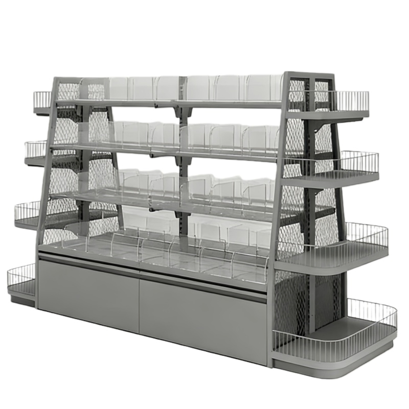 Directly Supplied by Chinese Manufacturers Transparent Acrylic Single-Sided Light Duty Promotional Shelf Metal Material