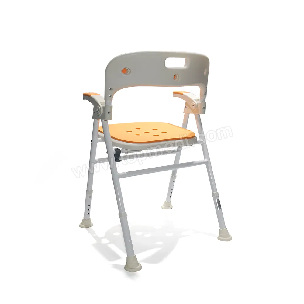 5-Level Height Adjustable Bathtub Chair with Anti-Slip Horseshoe Pads