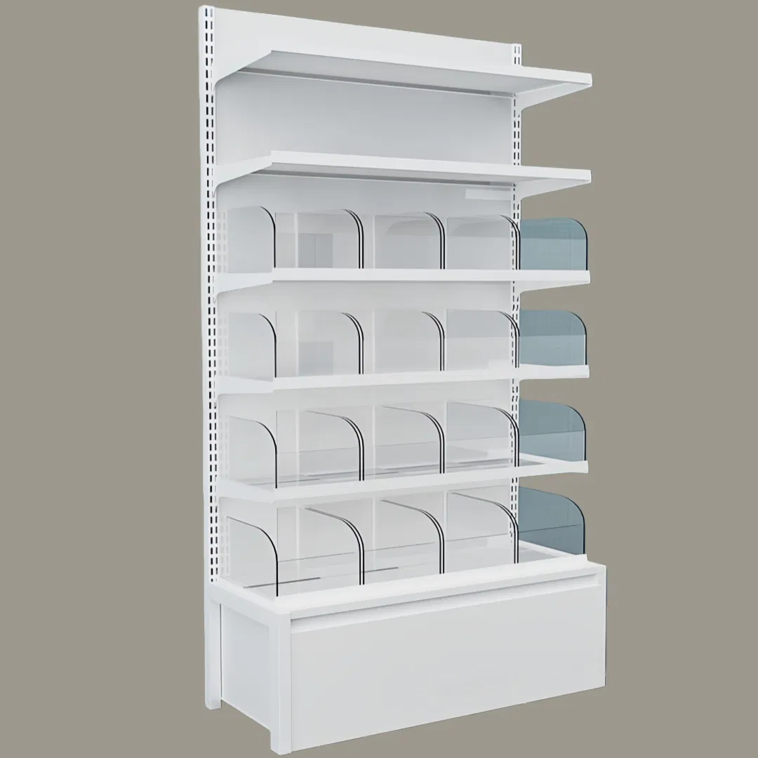 Directly Supplied by Chinese Manufacturers Transparent Acrylic Single-Sided Light Duty Promotional Shelf Metal Material