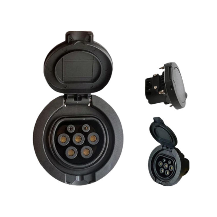 AC EV Type 2 32A Outlet Socket Electric Vehicle Charging Socket