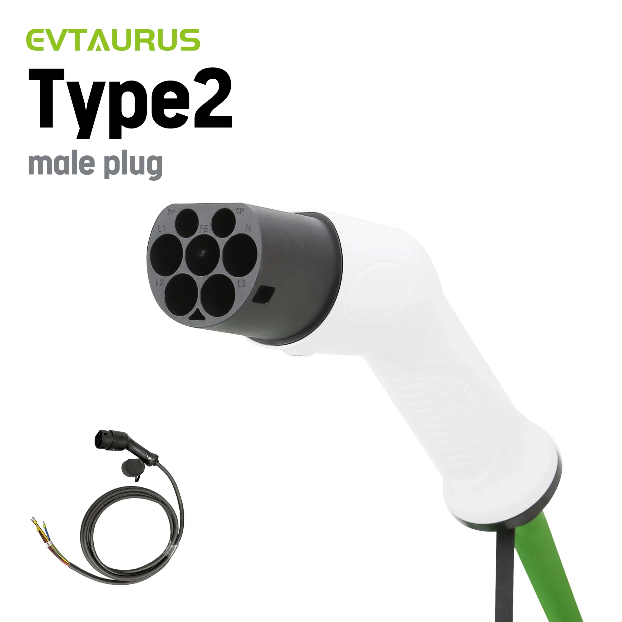 EV Charger IEC 62196-2 Type 2 Male EV Charging Plug Electric Vehicle Charging Plug