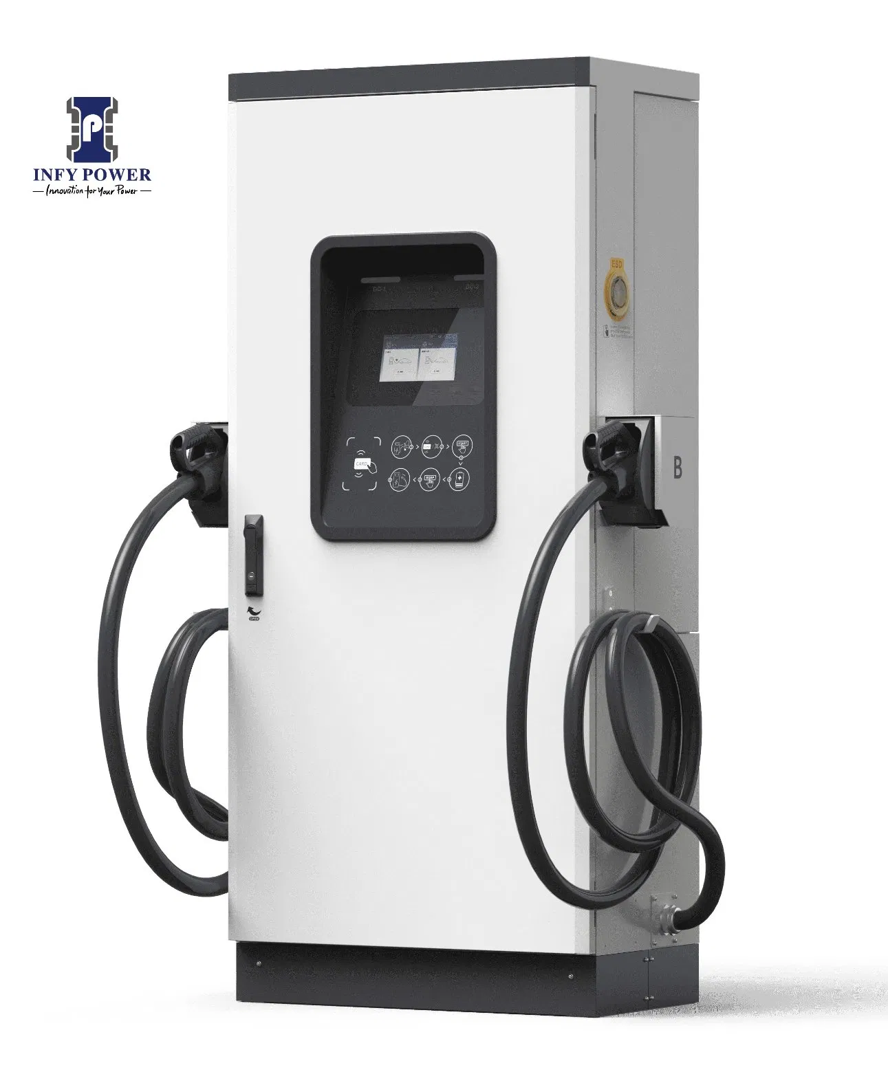 Infypower IP55 Gbt CCS2 60kw 90kw 120kw EV Charging Station OEM