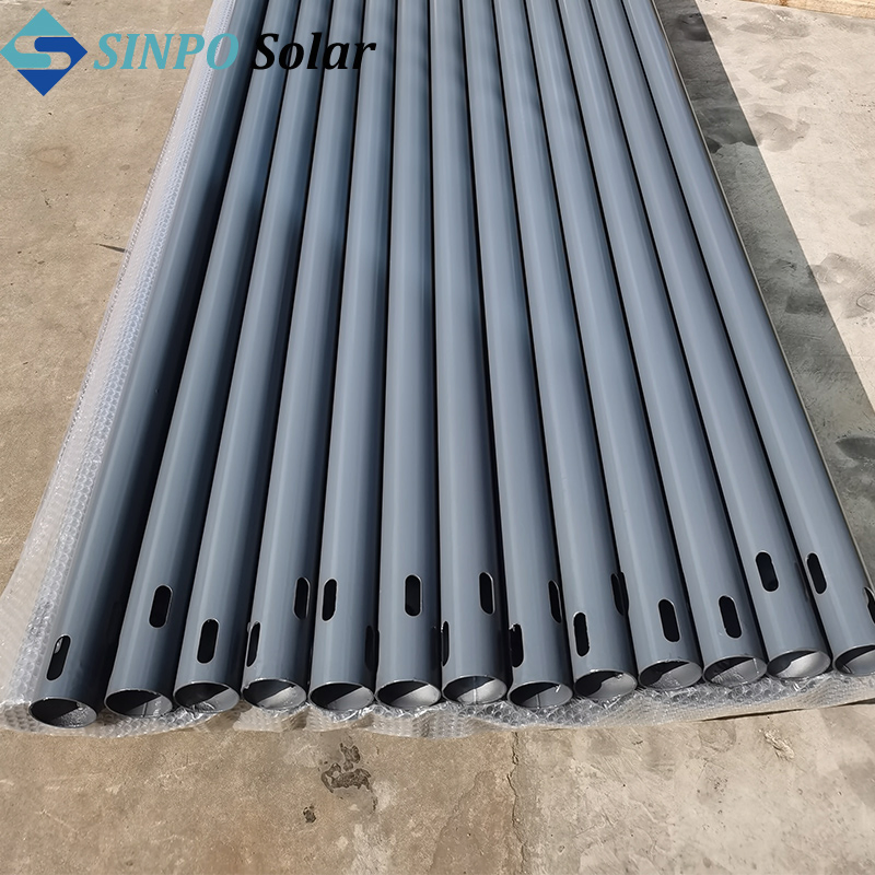 Solar Carport Mounting System Zinc Aluminum Magnesium Structure