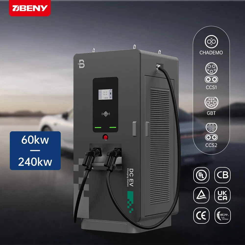 Beny New 60kw to 240kw EV DC Fast Charging Station Floor Mounted 7 Inch Screen DC Electric Car Charger Charging Piles IP55