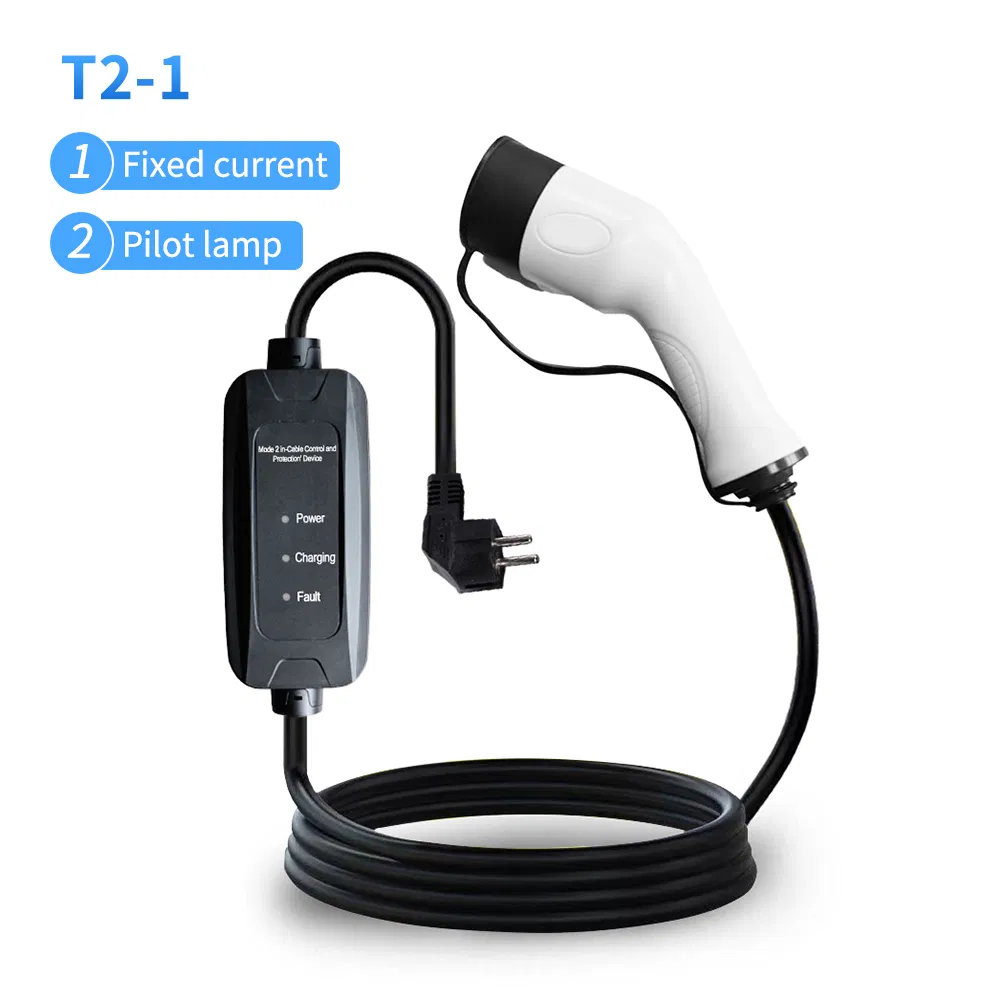 Mode2 Portable EV Charger 16A Type2 Car Charger with Control Box