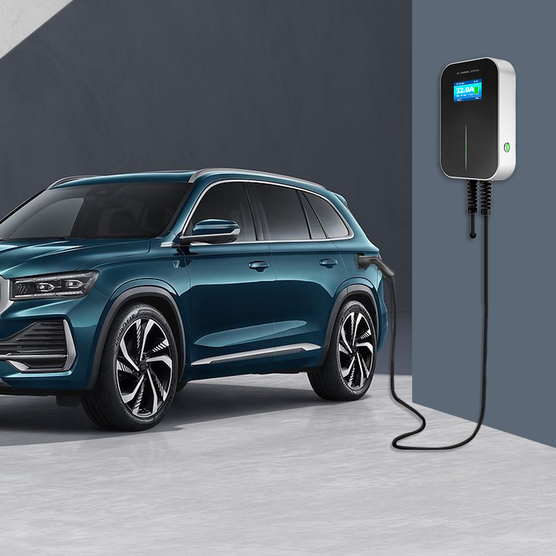 EV Charging Station 32A (22kw) with 20FT IEC 62196 Cable &amp; NEMA 14-50 Plug