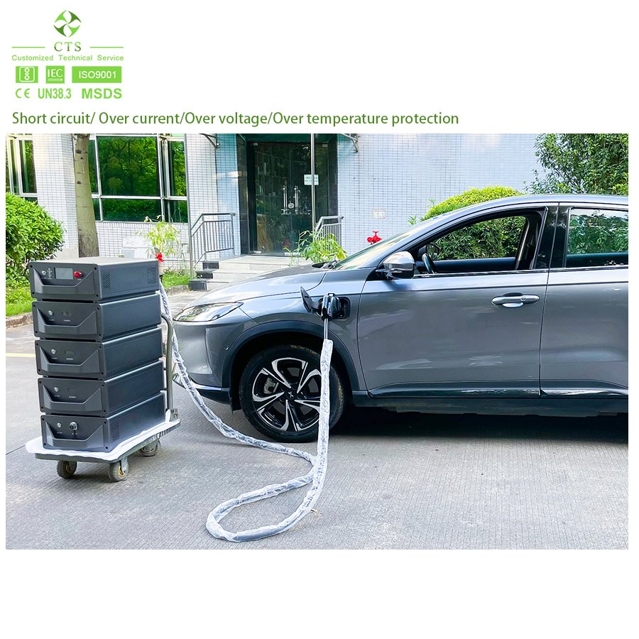Cts Electric Car Roadside Assistance DC Fast Charging Station 20kw Portable Energy Storage Emergency Mobile EV Charging System