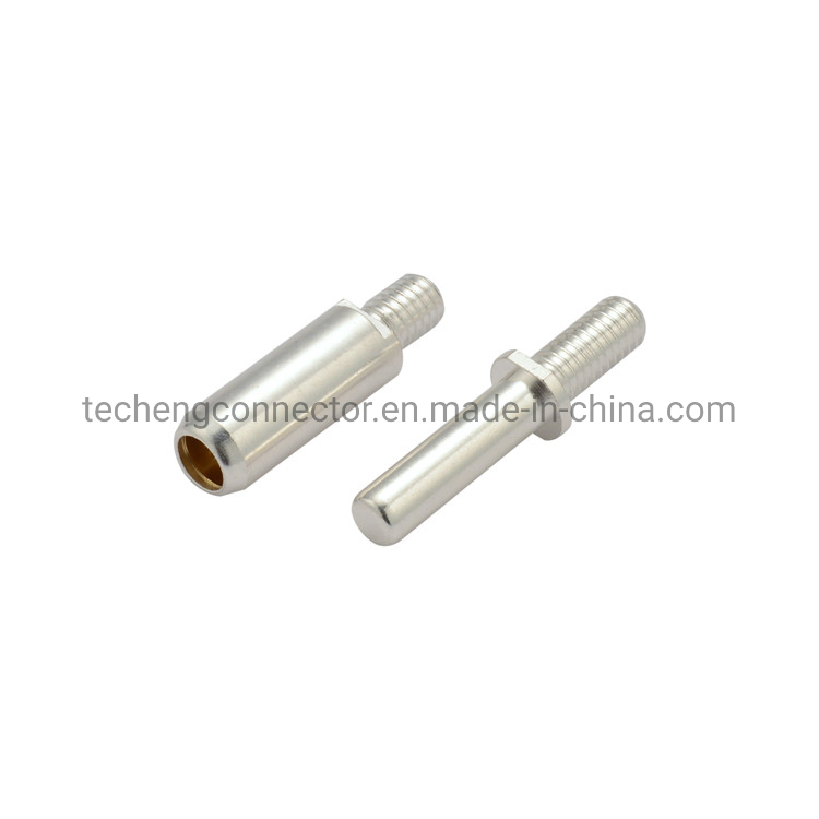 Custom Type 2 EV Charging Socket Make Female Pins Silver Plating CNC Brass Pins for EV Charger