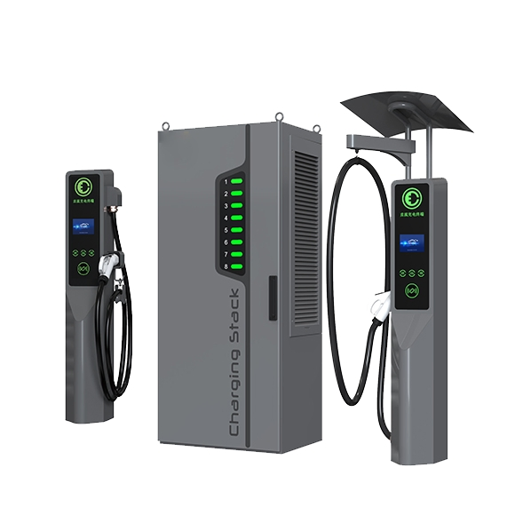 Outdoor 120kw Electric Car Charger with Cable Management System EV Charging Station New Condition