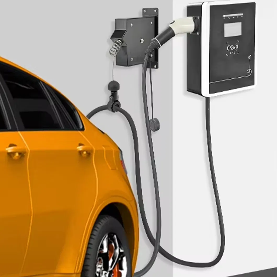 Electric Vehicle Cable Retractor EV Charger Cable Management System Hose Clamp Black Nylon Injection Protect Charging Cable Clamp Cord Retract Hose Retractor