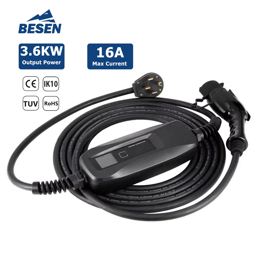 Model 2 Electric Vehicle Charging Box Portable EV Charging Station Type 2 to Schuko Plug