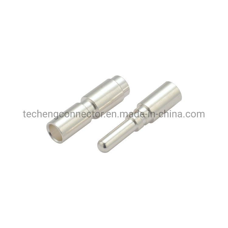 Custom Type 2 EV Charging Socket Make Female Pins Silver Plating CNC Brass Pins for EV Charger