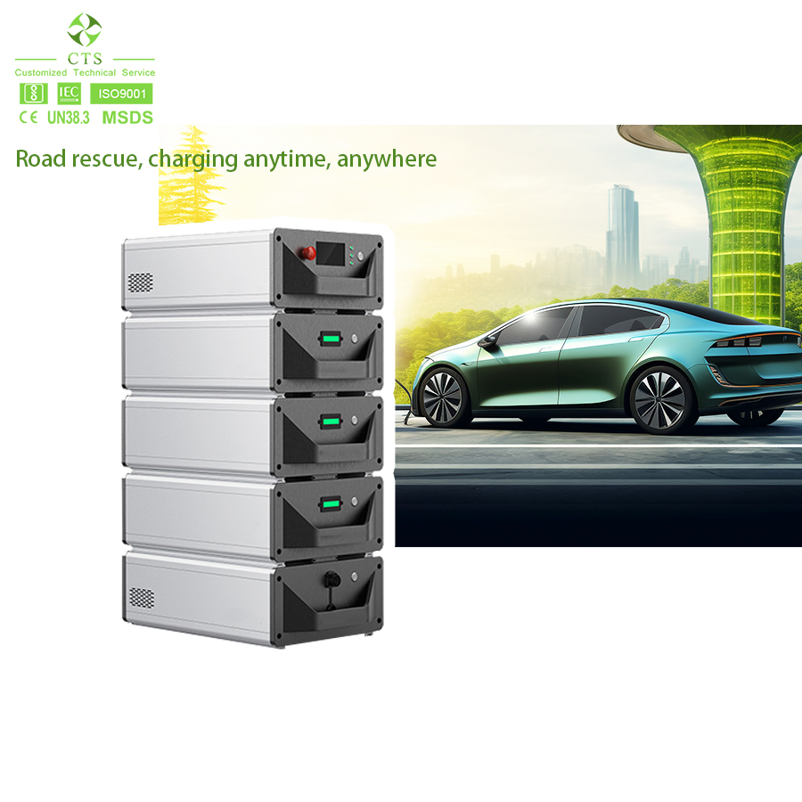 Smart EV Battery 40kwh Energy Storage Charging System 65kwh 60kw DC Fast Mobile Charging Station