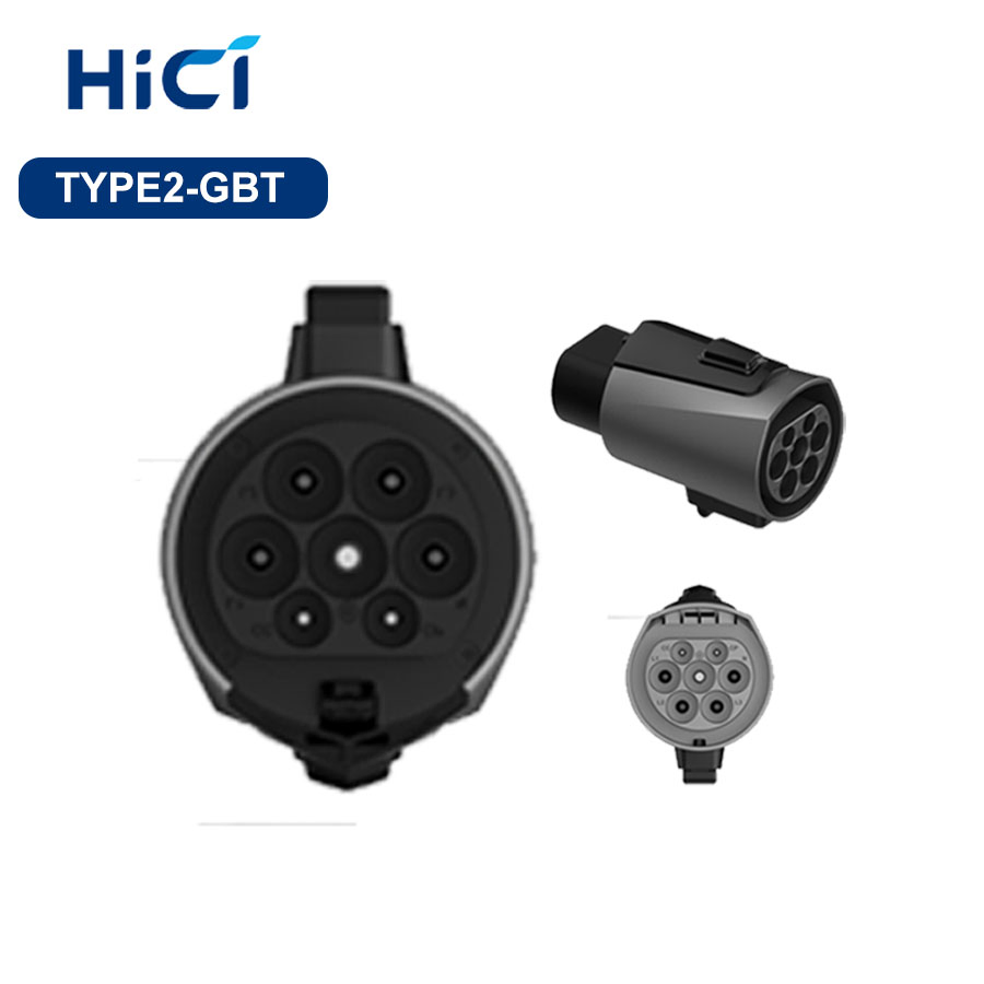 High-Efficiency Three Phase EV Charging Adapter with LCD Display