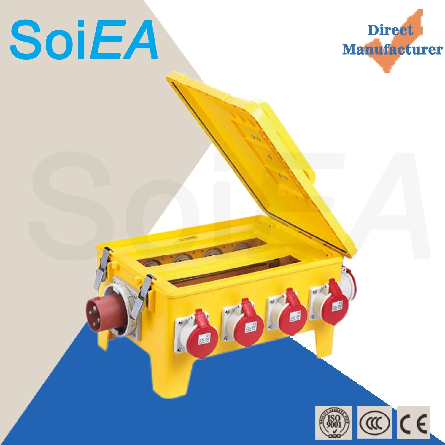 Plastic Shell 5/4/3p 63/32A IP65 355*230*290mm EV Charging Socket