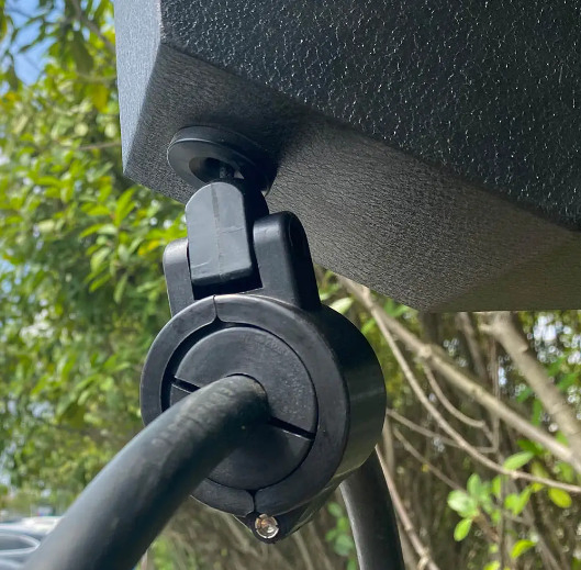 Custom Charger Cable Management System Level 2 Charging Station Cable Protect Spring Loaded Cord Retractor for EV Charger Cable Cable Storage