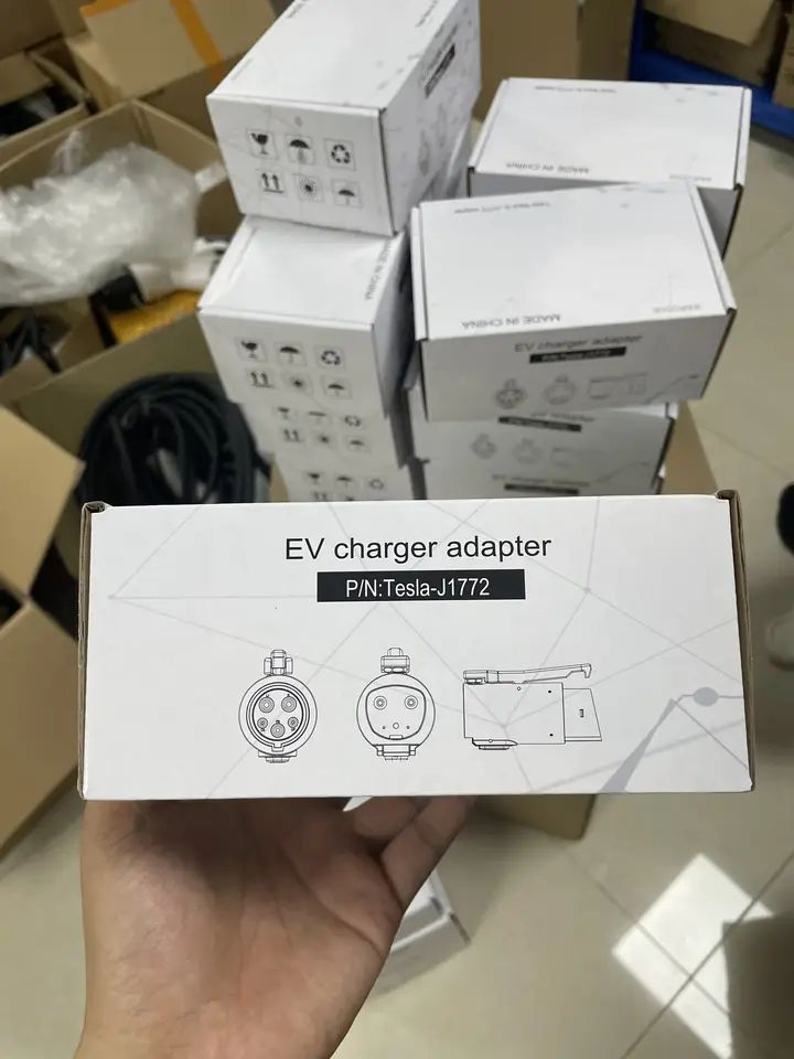 Guangdong Factory SAE J1772 Charging Adapter Tesla Model S/X/3 High Power EV 80A Tesla to J1772 Adapter Tesla
