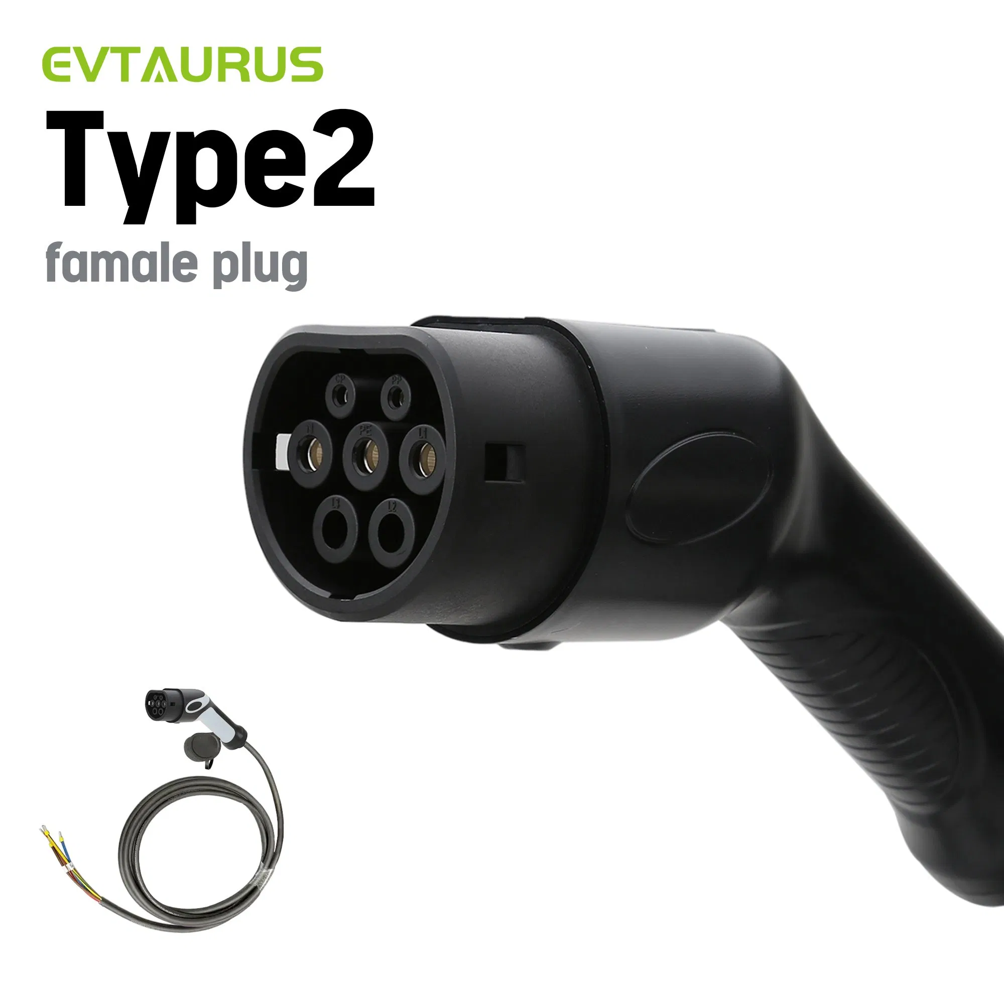EV Charger IEC 62196 Type 2 Charging Equipment 3 Phase Type 2 Female Vehicle EV Charging Plug