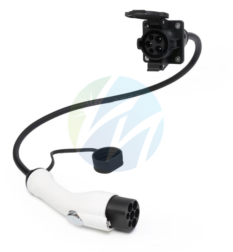 EV Charging Adapterj1772 Male Socket Type 2 to Gbt Female Plug Single-Phase 32A