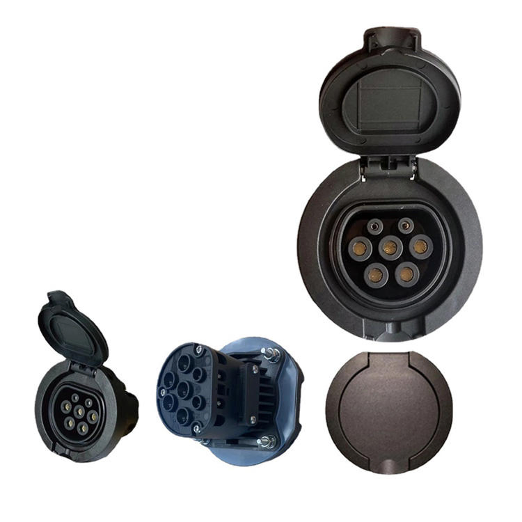 AC EV Type 2 32A Outlet Socket Electric Vehicle Charging Socket