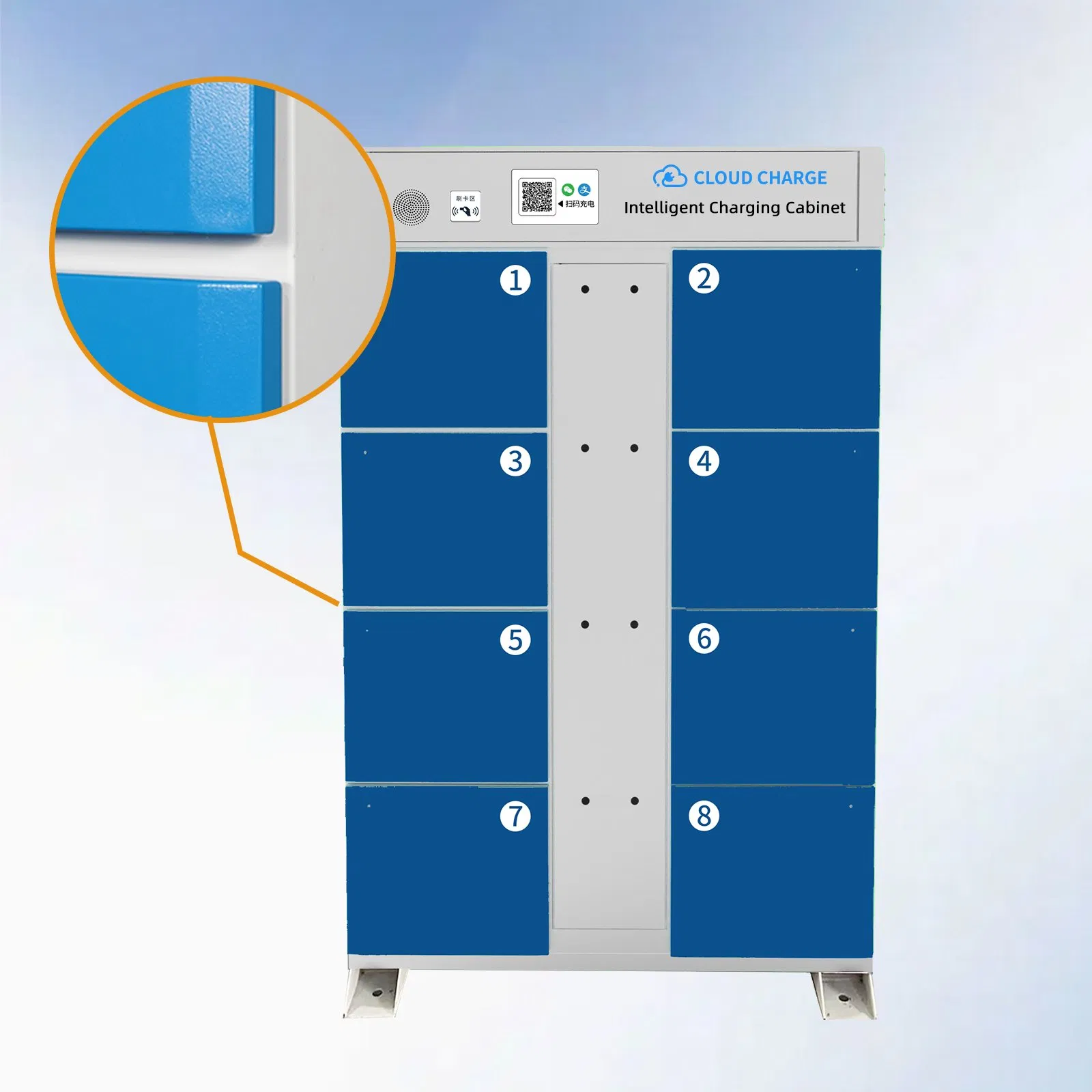 Safe, Efficient Charging for E-Bikes &amp; Scooters 8-Port Multi-Device Charging Cabinet