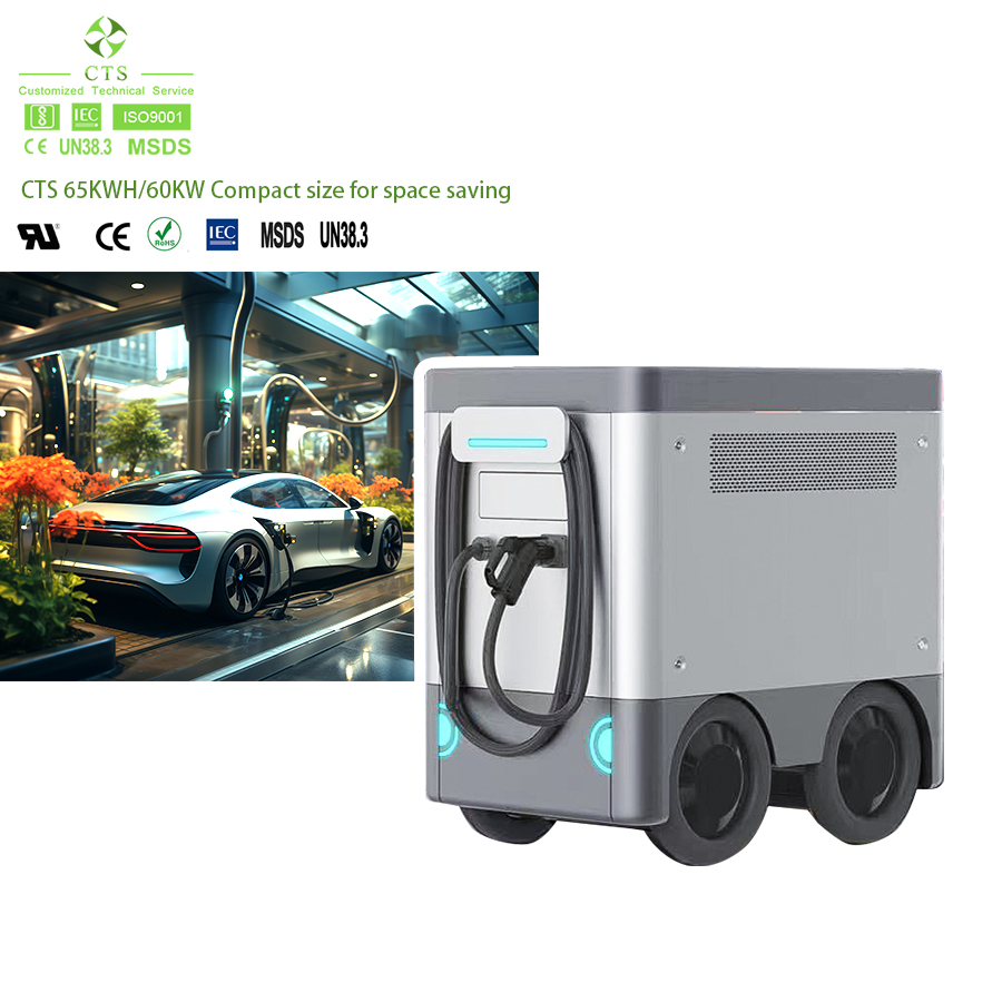 Cts Electric Car Roadside Assistance DC Fast Charging Station 20kw Portable Energy Storage Emergency Mobile EV Charging System