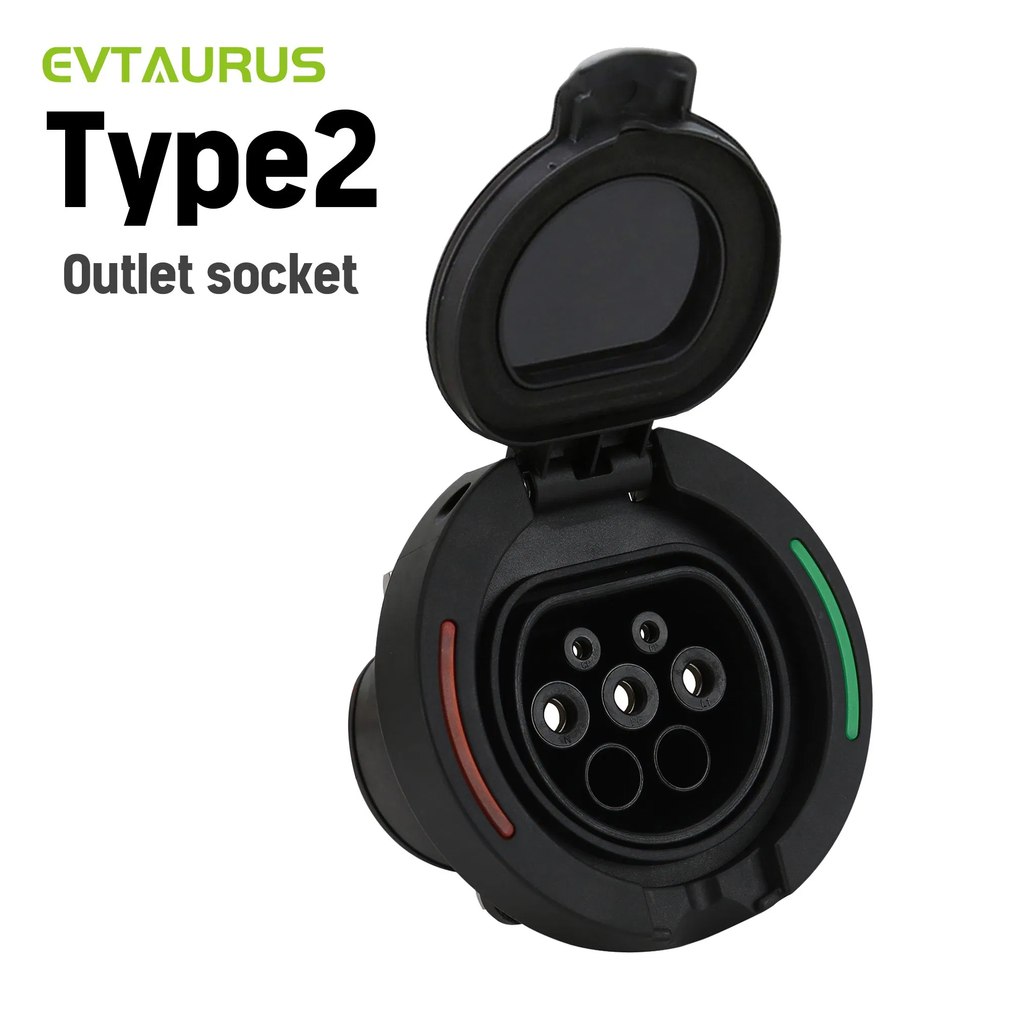 16A Single Phase Outlet TUV CE Cheap Wholesale EV Type 2 Evse Socket for EV Charging Cable