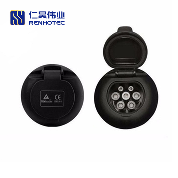 Electric Vehicle EV Type 2 Connector Power Charging Socket for Charging Pile IEC 62196 16A 32A