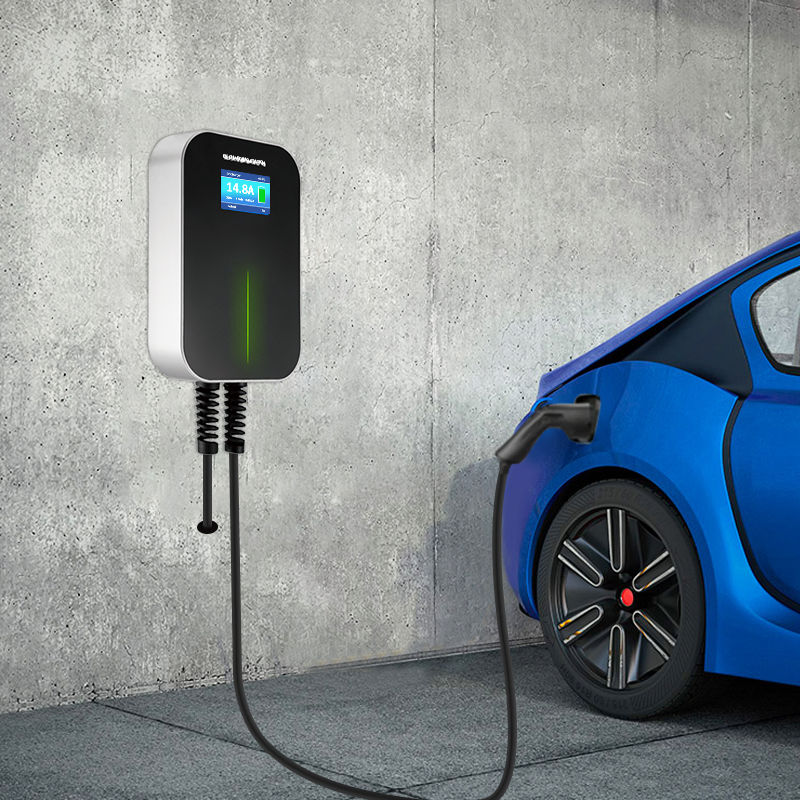 EV Charging Station 32A (22kw) with 20FT IEC 62196 Cable &amp; NEMA 14-50 Plug