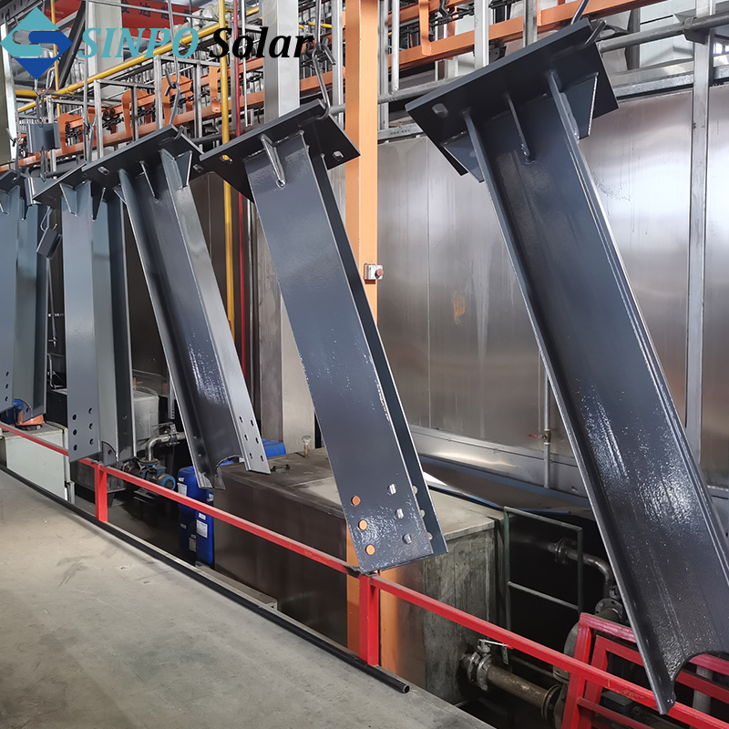 Solar Carport Mounting System Zinc Aluminum Magnesium Structure