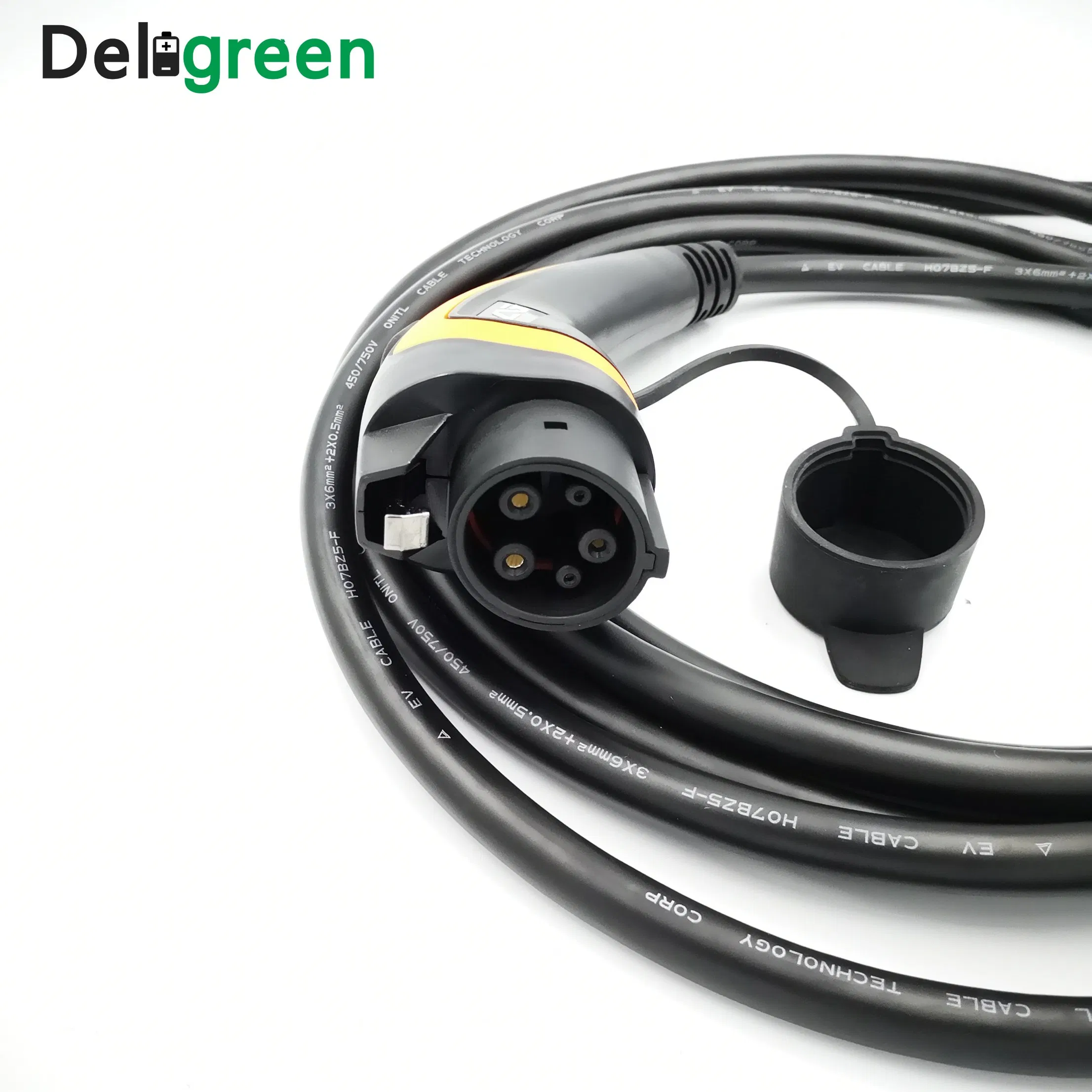 EV Cable Type 1 and Type 2 Electric Vehicle Tethered Charging Plug
