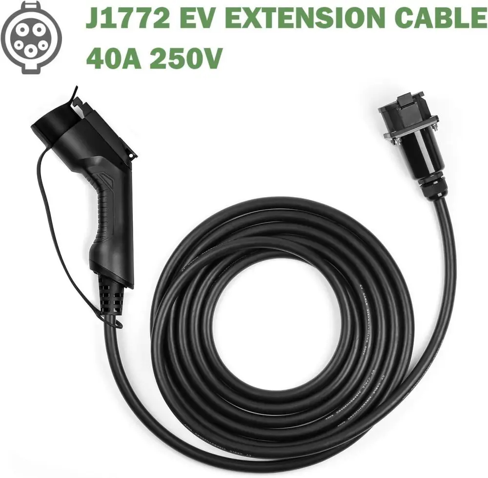 OEM Type 1 to Type 1 EV Charger Cable SAE J1772 Extension Cable 16A 32A 40A 48A EV Charging Cable