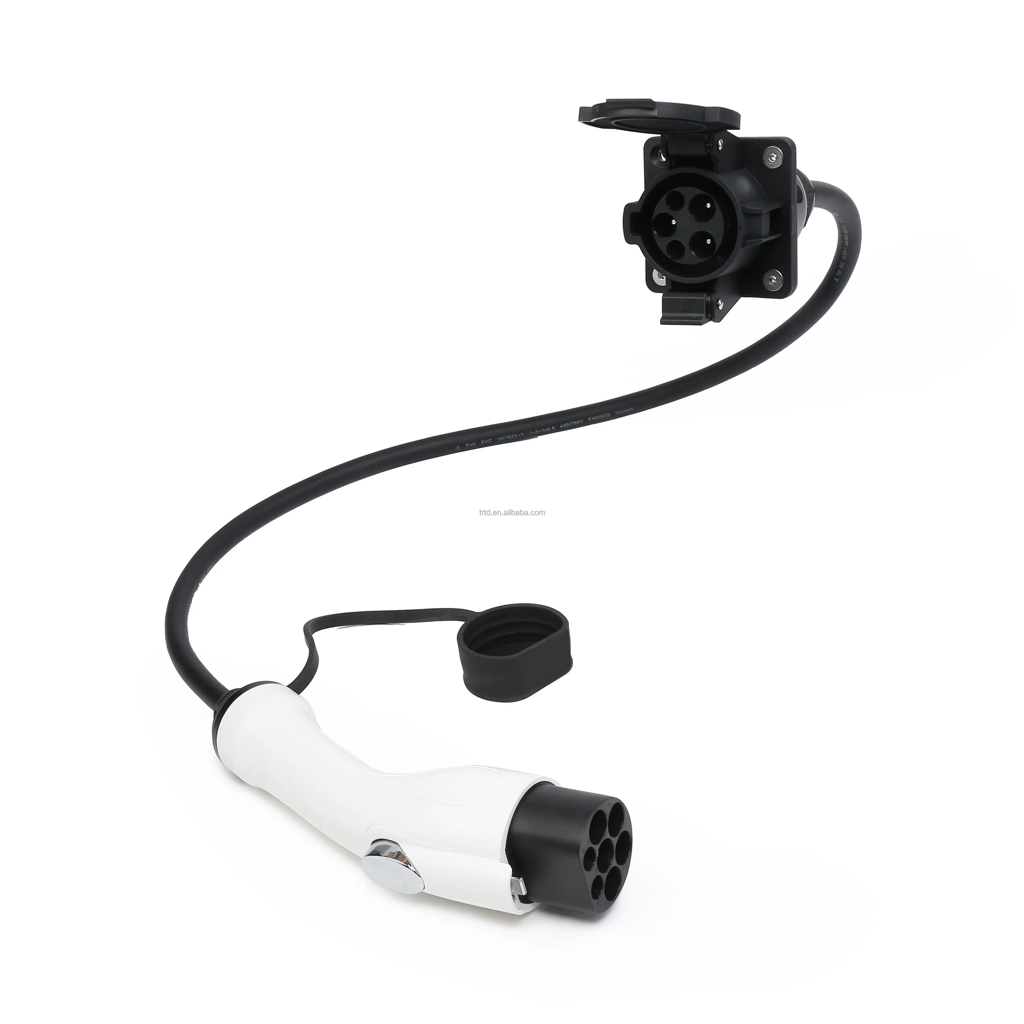 16A Type 2 EV Charging Plug and Socket 0.8m Cable EV Charging Plug