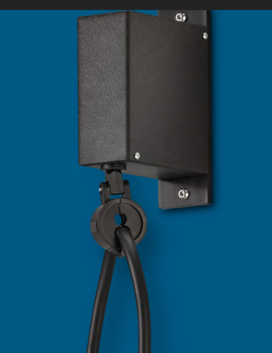 Cable Management System Level 2 Charging Station Cable Protect Spring Loaded Cord Retractor EV Charger Cable Retractors by Fin Ensures Hassle-Free Cable Storage