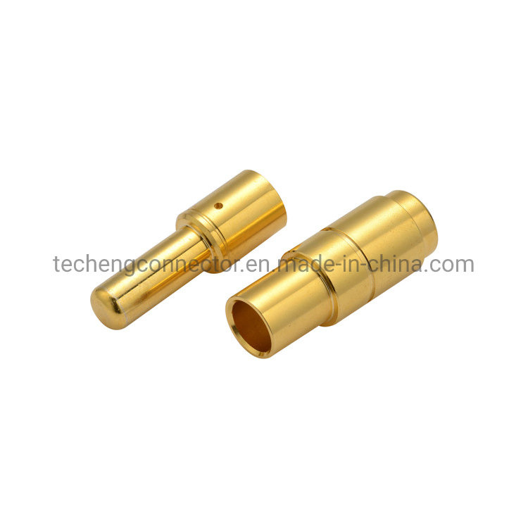 Custom Type 2 EV Charging Socket Make Female Pins Silver Plating CNC Brass Pins for EV Charger