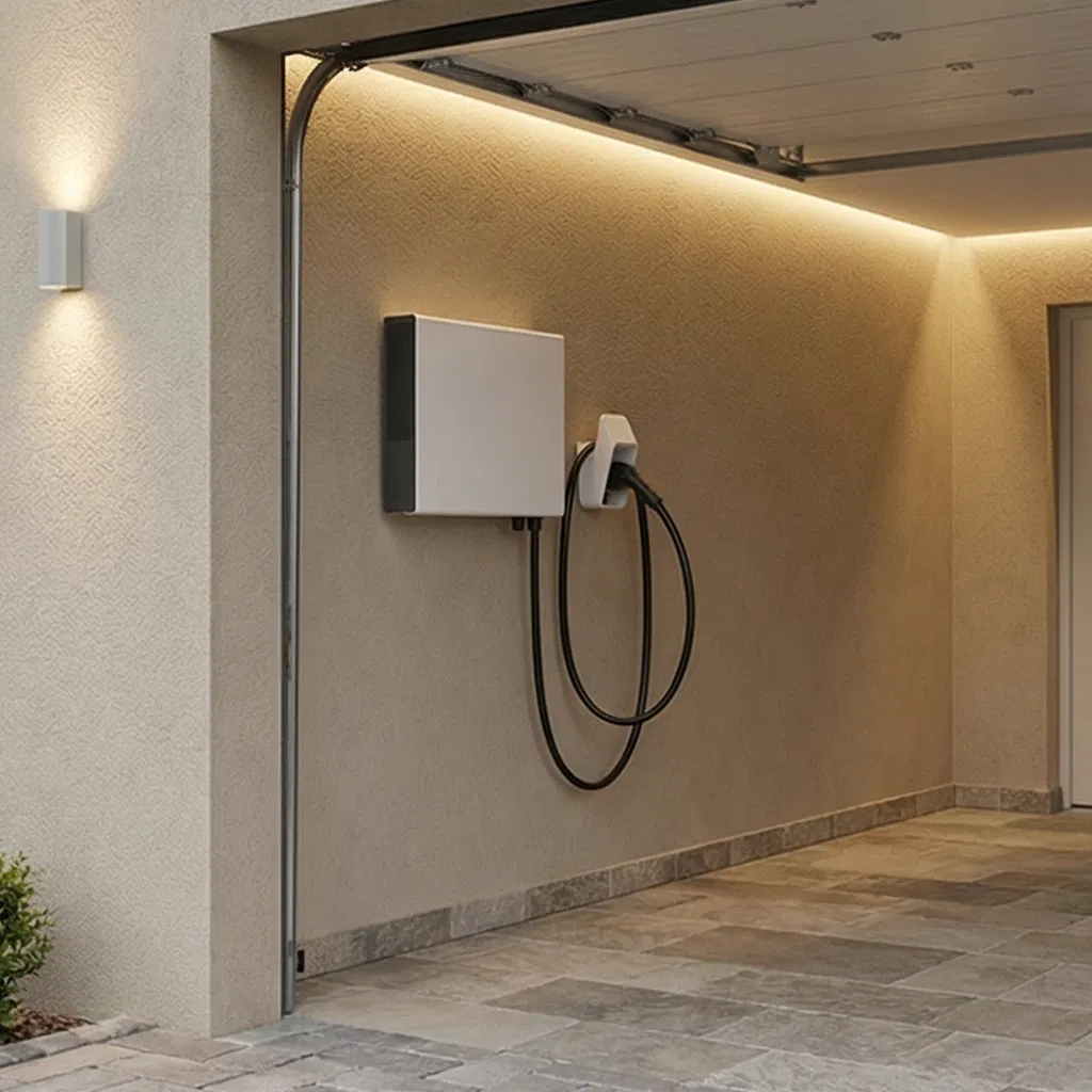 20-30kw Wall-Mounted DC EV Charger Single-Gun Electric Car Charger with 3.5m Cable for Home Use and Simple One-Click Start Operation