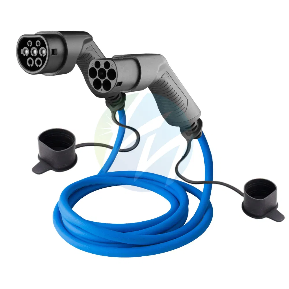 EV Charging Extension Cable Type2 to Type2 Three Phase 11kw 22kw Customizable Length 5m 7m 10m