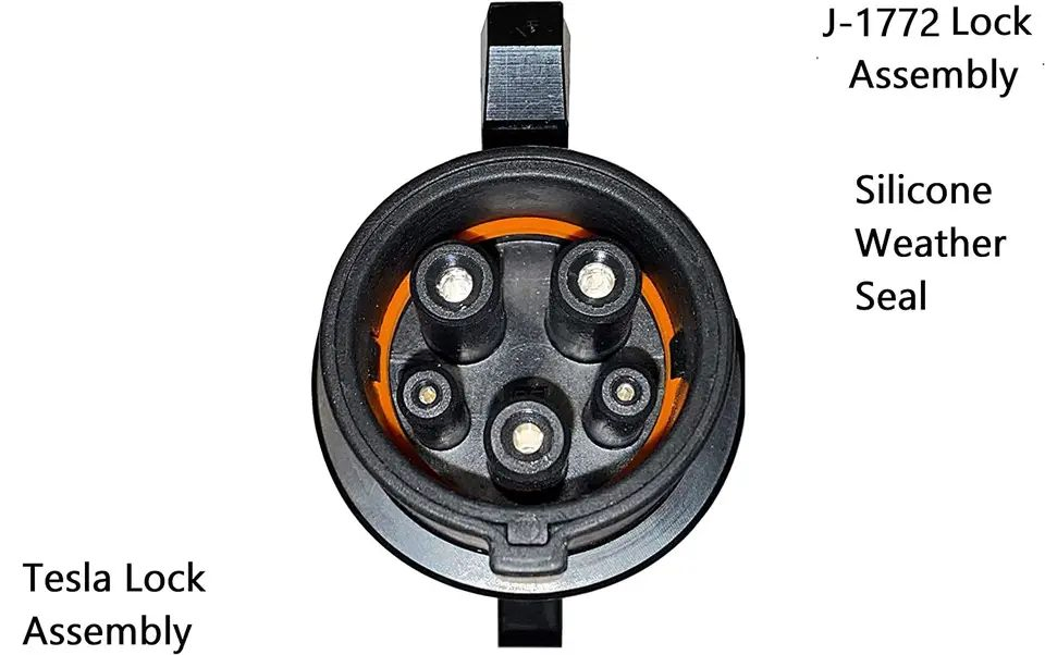 Guangdong Factory SAE J1772 Charging Adapter Tesla Model S/X/3 High Power EV 80A Tesla to J1772 Adapter Tesla