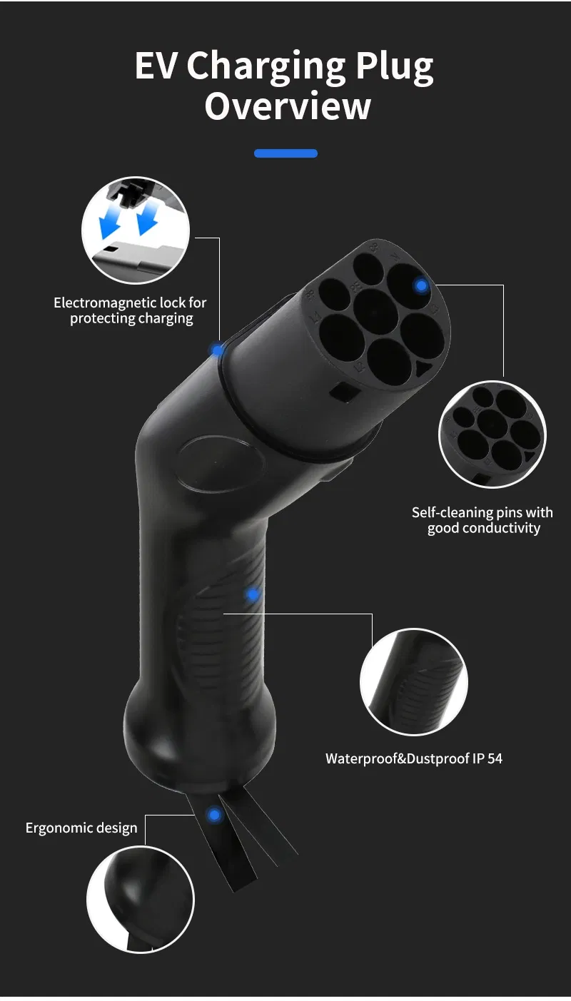EV Charger IEC 62196-2 Type 2 Male EV Charging Plug