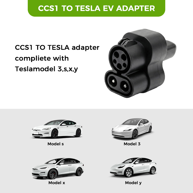 EV Charger Adapter CCS1&J1772 Built for Tesla Charging Compatibility