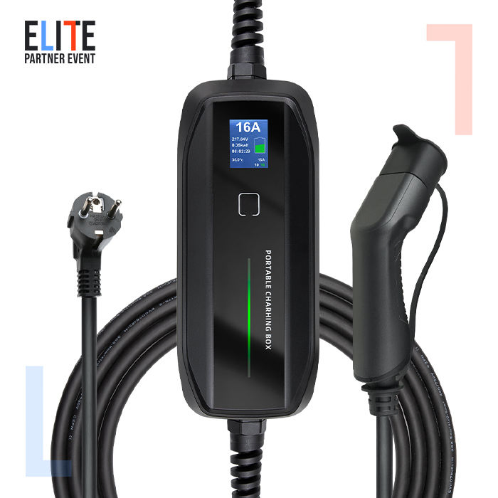 Model 2 Electric Vehicle Charging Box Portable EV Charging Station Type 2 to Schuko Plug