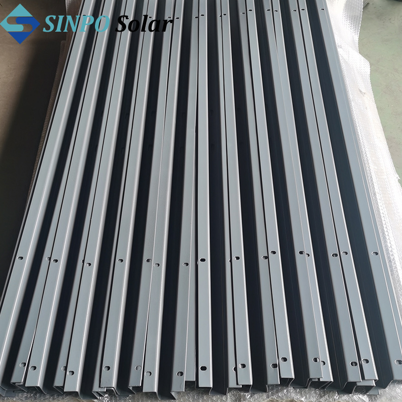 Solar Carport Mounting System Zinc Aluminum Magnesium Structure