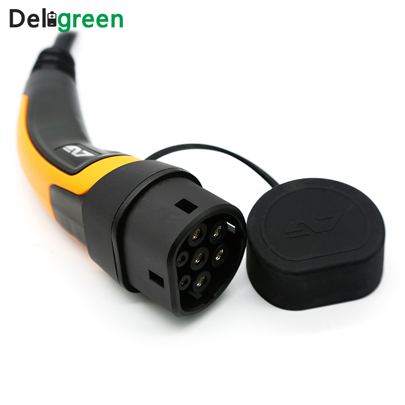 EV Cable Type 1 and Type 2 Electric Vehicle Tethered Charging Plug